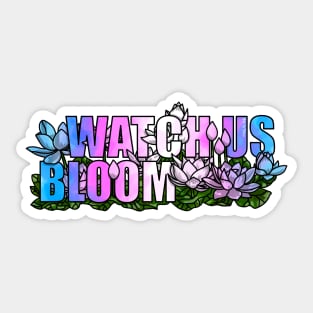 Watch Us Bloom Lotus Sticker